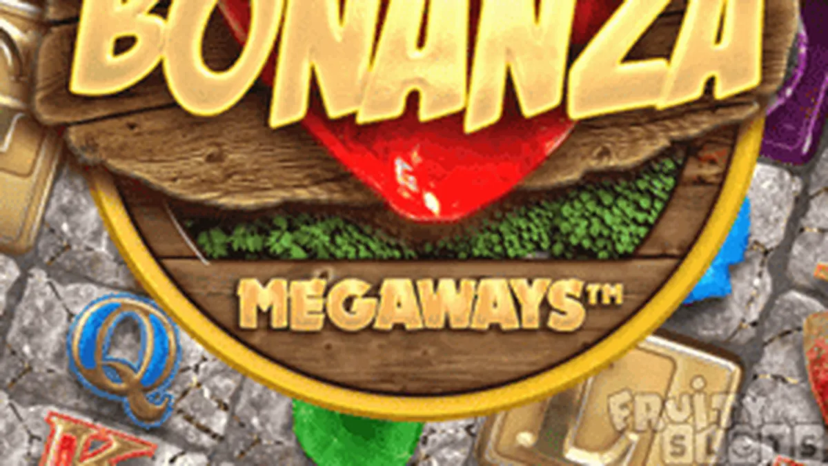 Tampilan visual slot Bonanza Megaways dengan tema tambang emas